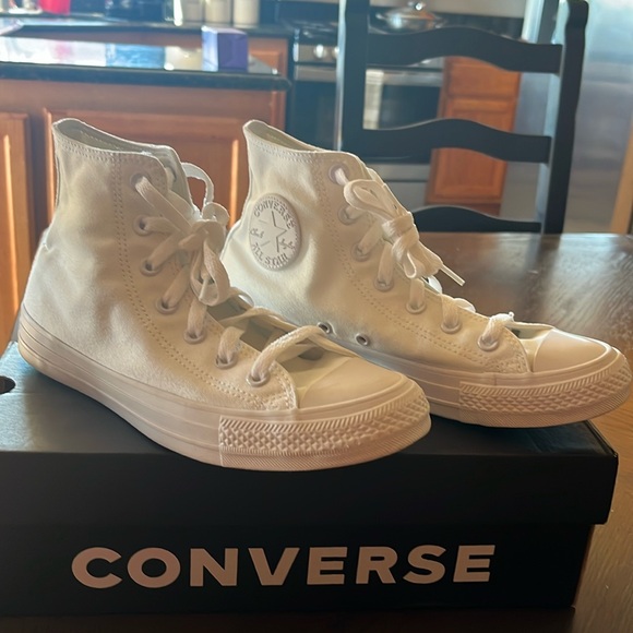 Converse Shoes - Converse, white high top, brand new used once